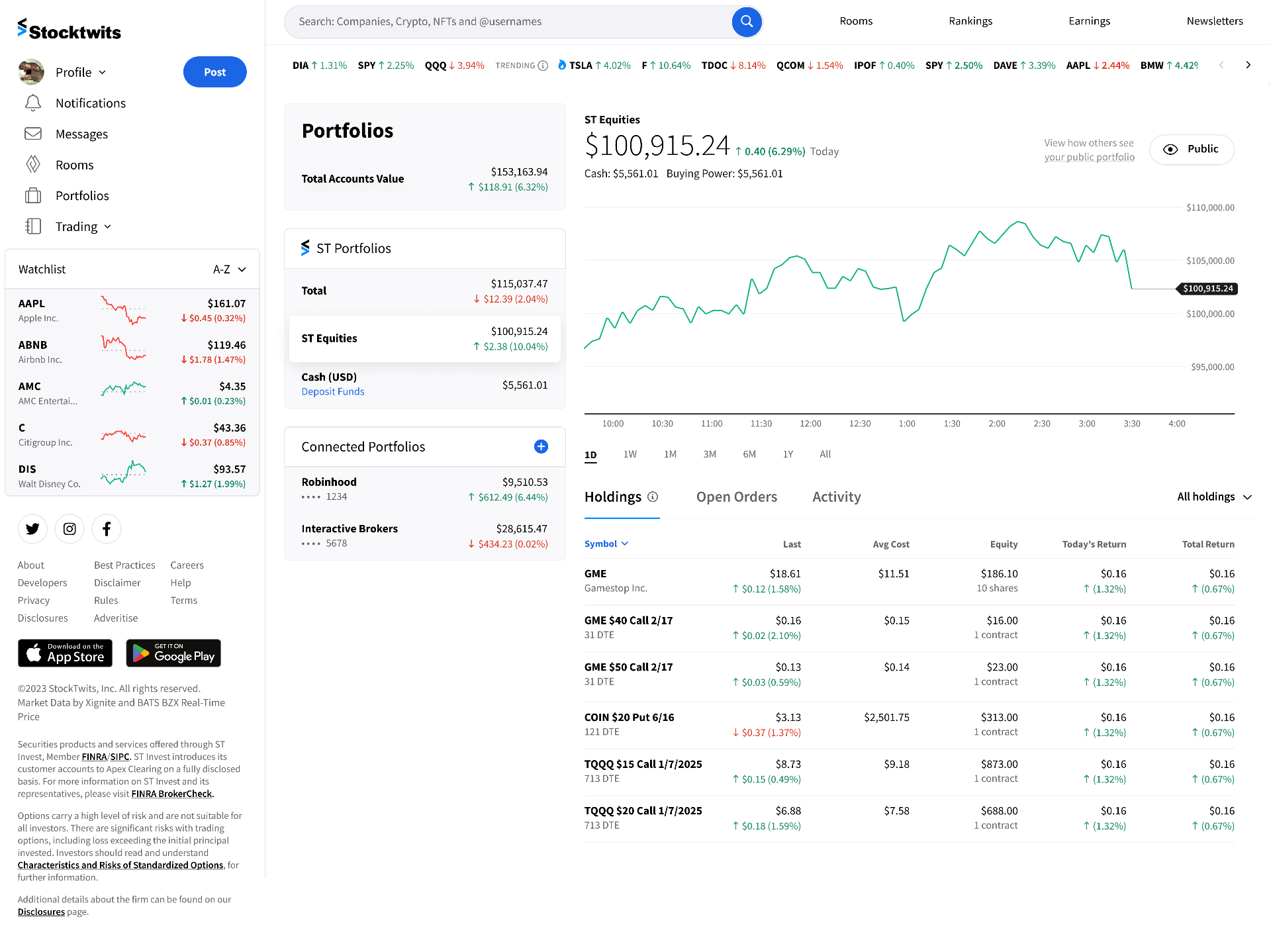 Options Trading Interface 4