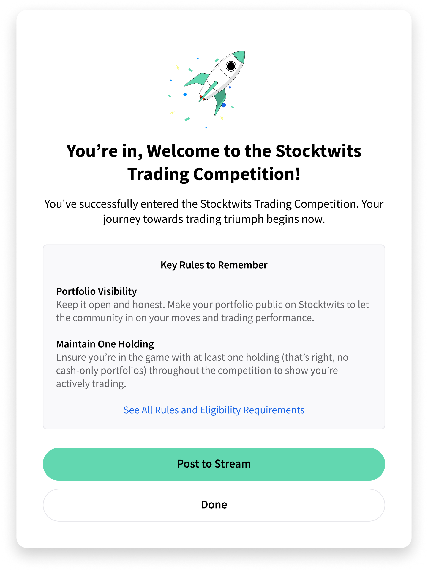 Welcome to StockTwits Trading Competition